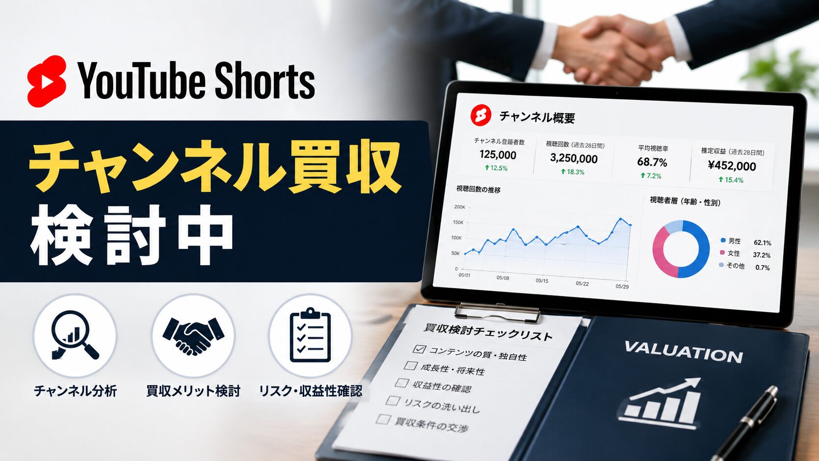 ショート動画チャンネル買収で失敗しないために。運営体制と引き継ぎリスクの見極め方