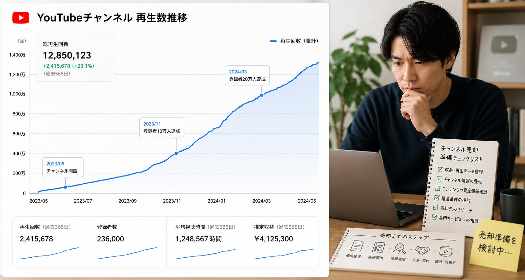 YouTubeチャンネル売却で失敗しないための「実力値」の見極め方