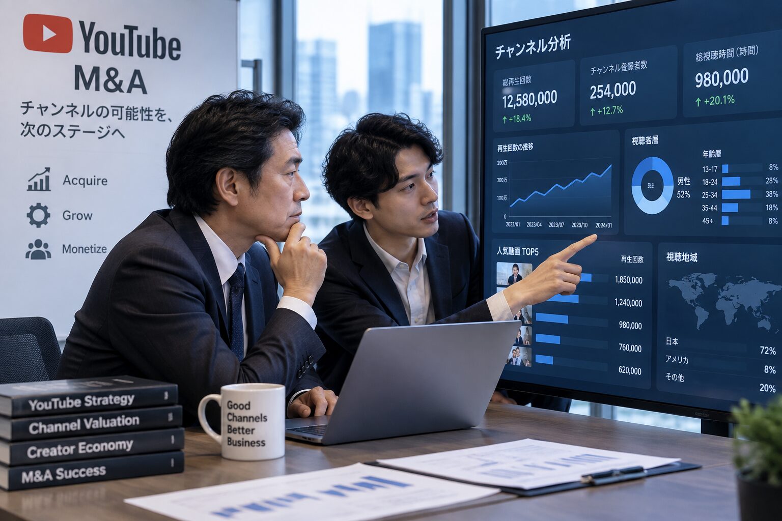 YouTubeチャンネルM&Aとは？買主が知るべき市場・メリット・注意点